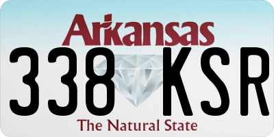 AR license plate 338KSR