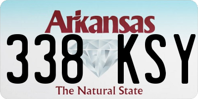 AR license plate 338KSY