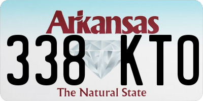 AR license plate 338KTO