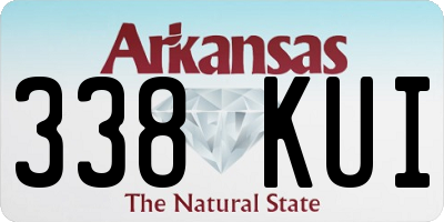 AR license plate 338KUI