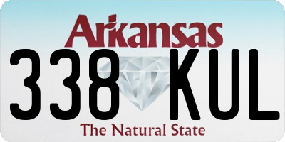 AR license plate 338KUL