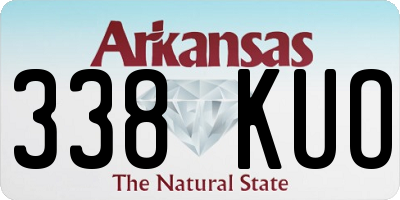 AR license plate 338KUO