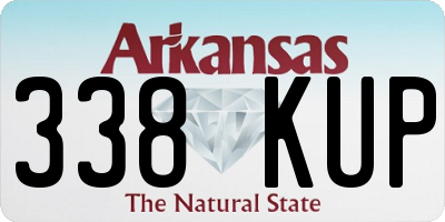AR license plate 338KUP