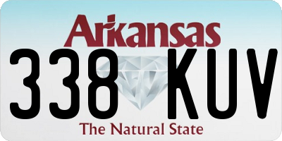 AR license plate 338KUV
