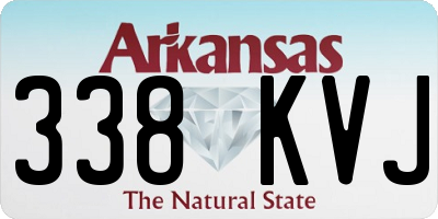AR license plate 338KVJ