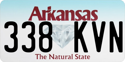 AR license plate 338KVN