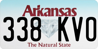 AR license plate 338KVO