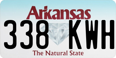 AR license plate 338KWH