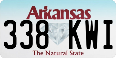 AR license plate 338KWI
