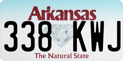 AR license plate 338KWJ