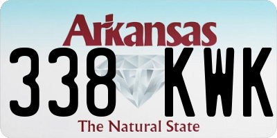 AR license plate 338KWK