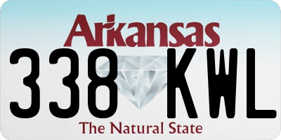 AR license plate 338KWL
