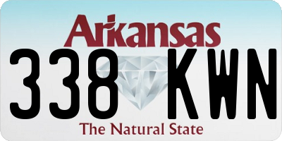 AR license plate 338KWN