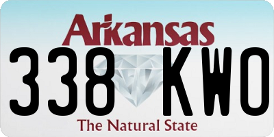 AR license plate 338KWO