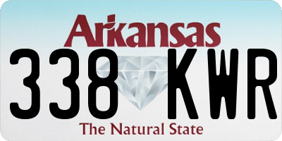 AR license plate 338KWR
