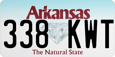 AR license plate 338KWT