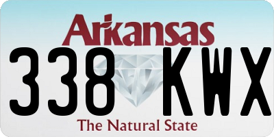 AR license plate 338KWX