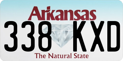 AR license plate 338KXD