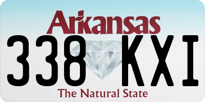 AR license plate 338KXI