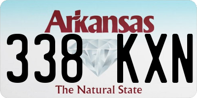 AR license plate 338KXN