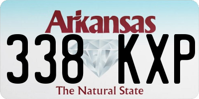 AR license plate 338KXP