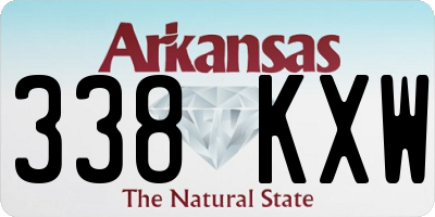 AR license plate 338KXW