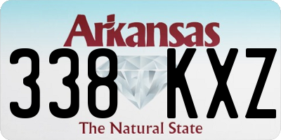 AR license plate 338KXZ