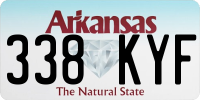 AR license plate 338KYF