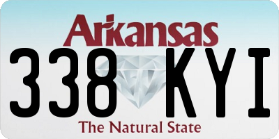 AR license plate 338KYI