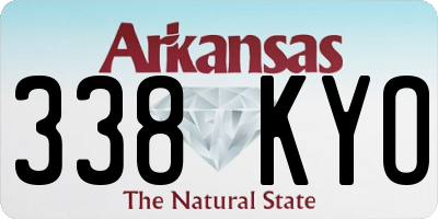 AR license plate 338KYO