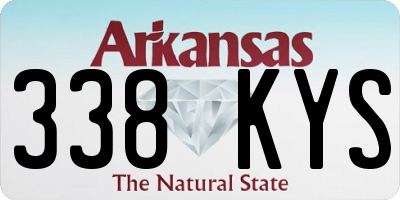 AR license plate 338KYS