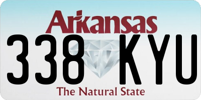 AR license plate 338KYU