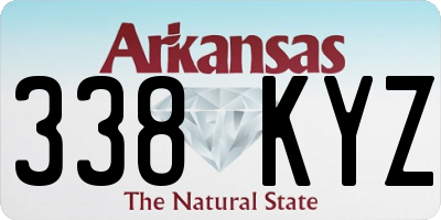 AR license plate 338KYZ