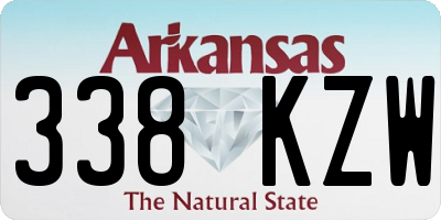 AR license plate 338KZW