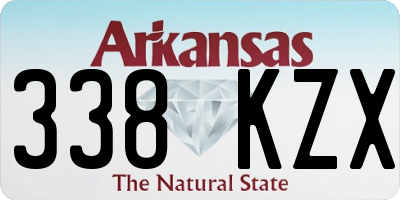 AR license plate 338KZX