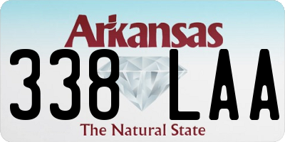 AR license plate 338LAA