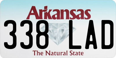 AR license plate 338LAD