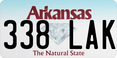 AR license plate 338LAK