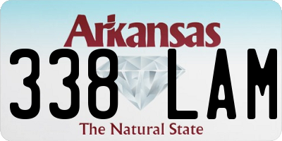 AR license plate 338LAM
