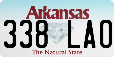 AR license plate 338LAO