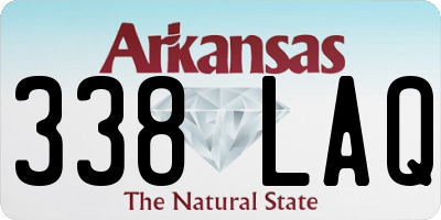 AR license plate 338LAQ