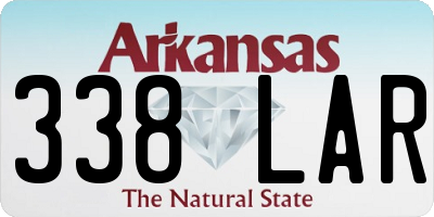 AR license plate 338LAR