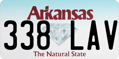 AR license plate 338LAV