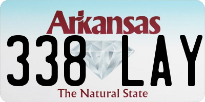 AR license plate 338LAY