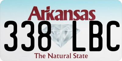 AR license plate 338LBC