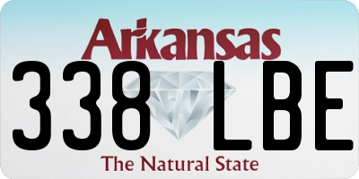AR license plate 338LBE