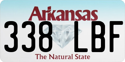 AR license plate 338LBF