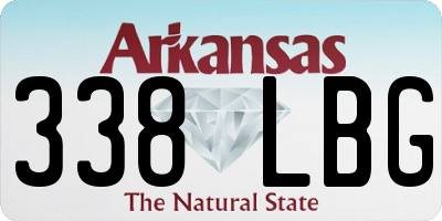 AR license plate 338LBG