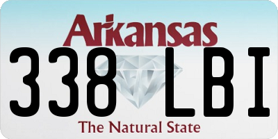 AR license plate 338LBI