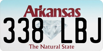 AR license plate 338LBJ